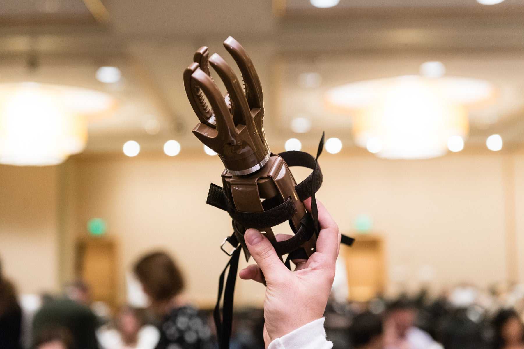 Portrait of Margie Meadows honoring her legacy and impact behind the LN-4 prosthetic hand in the Helping Hands program