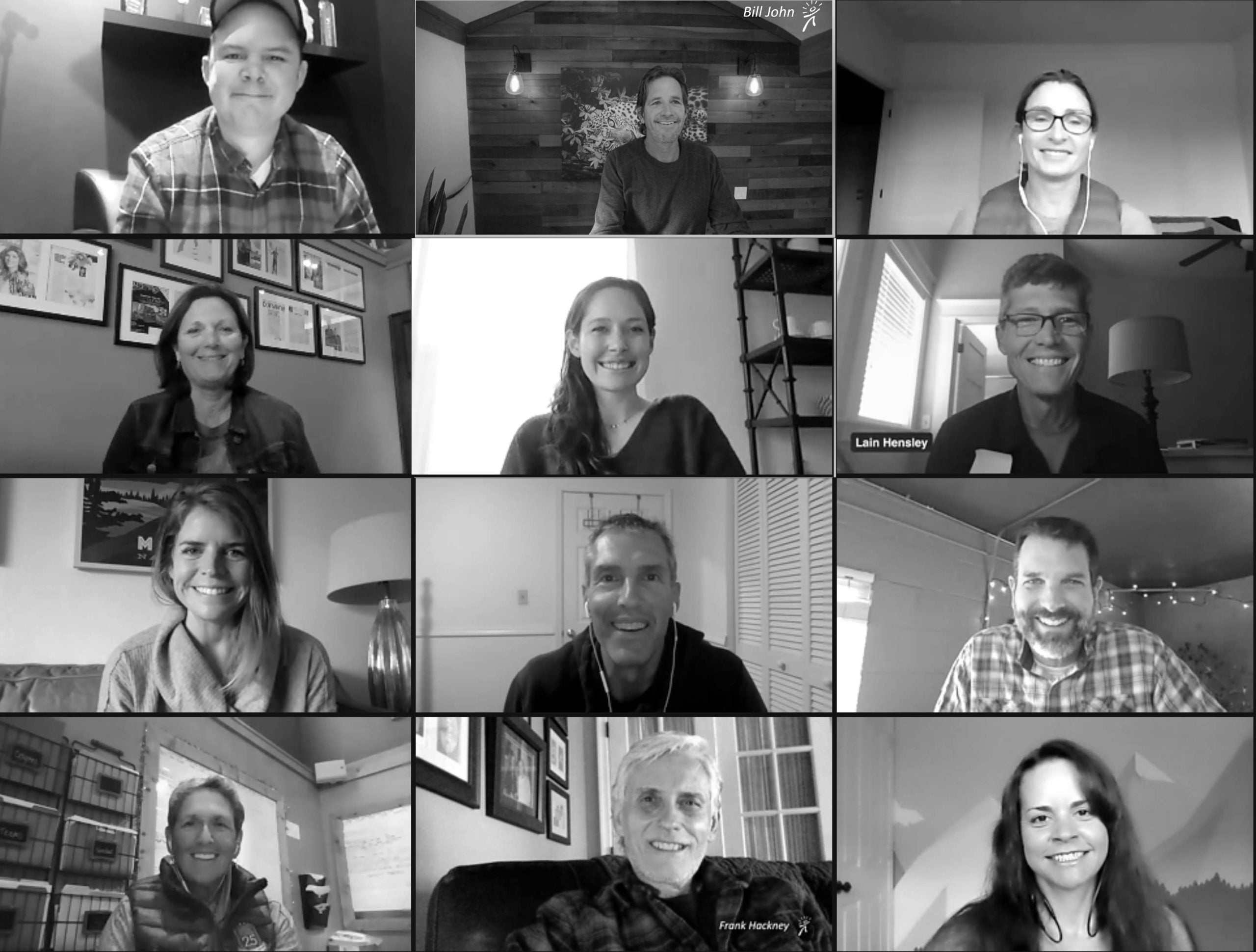 Remote team video call showing diverse colleagues staying connected while working remotely