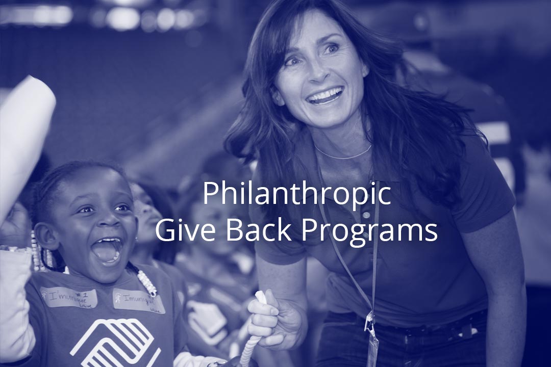 Philanthropic give-back programs with Odyssey Teams